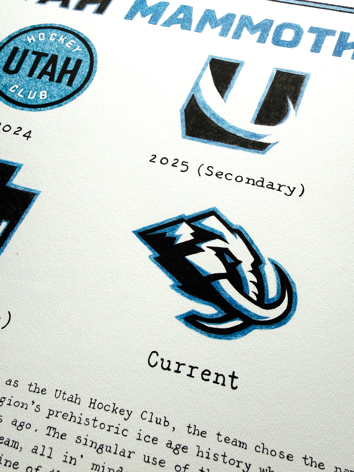 The Logo Evolution of the Utah Mammoth