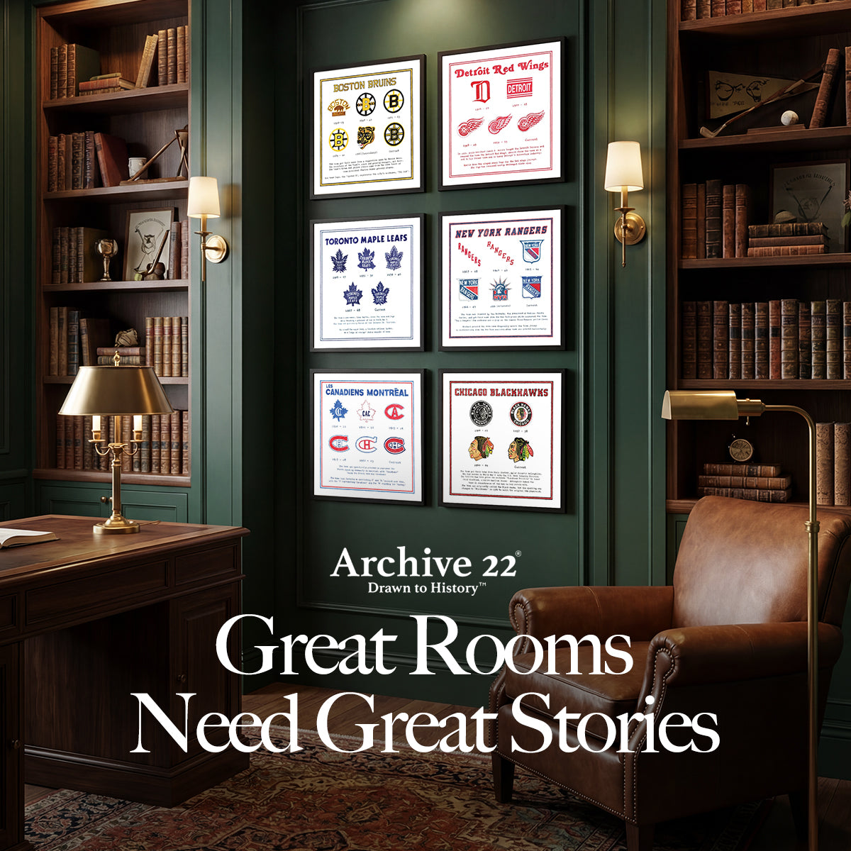 Original 6 Evolution of Logos Print Bundle