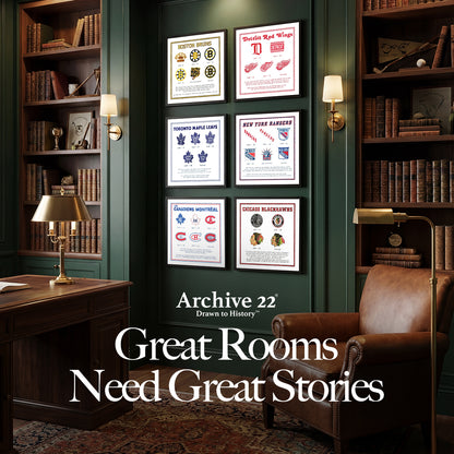 Original 6 Evolution of Logos Print Bundle