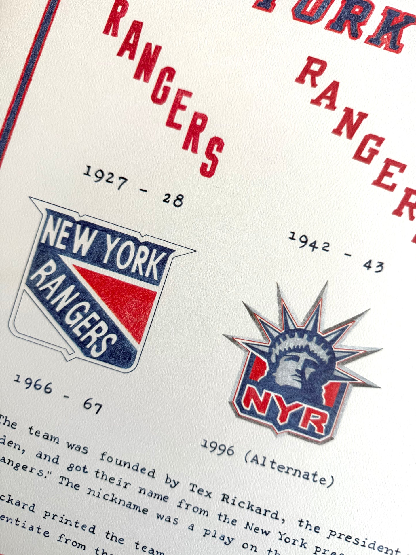 The Logo Evolution of the New York Rangers