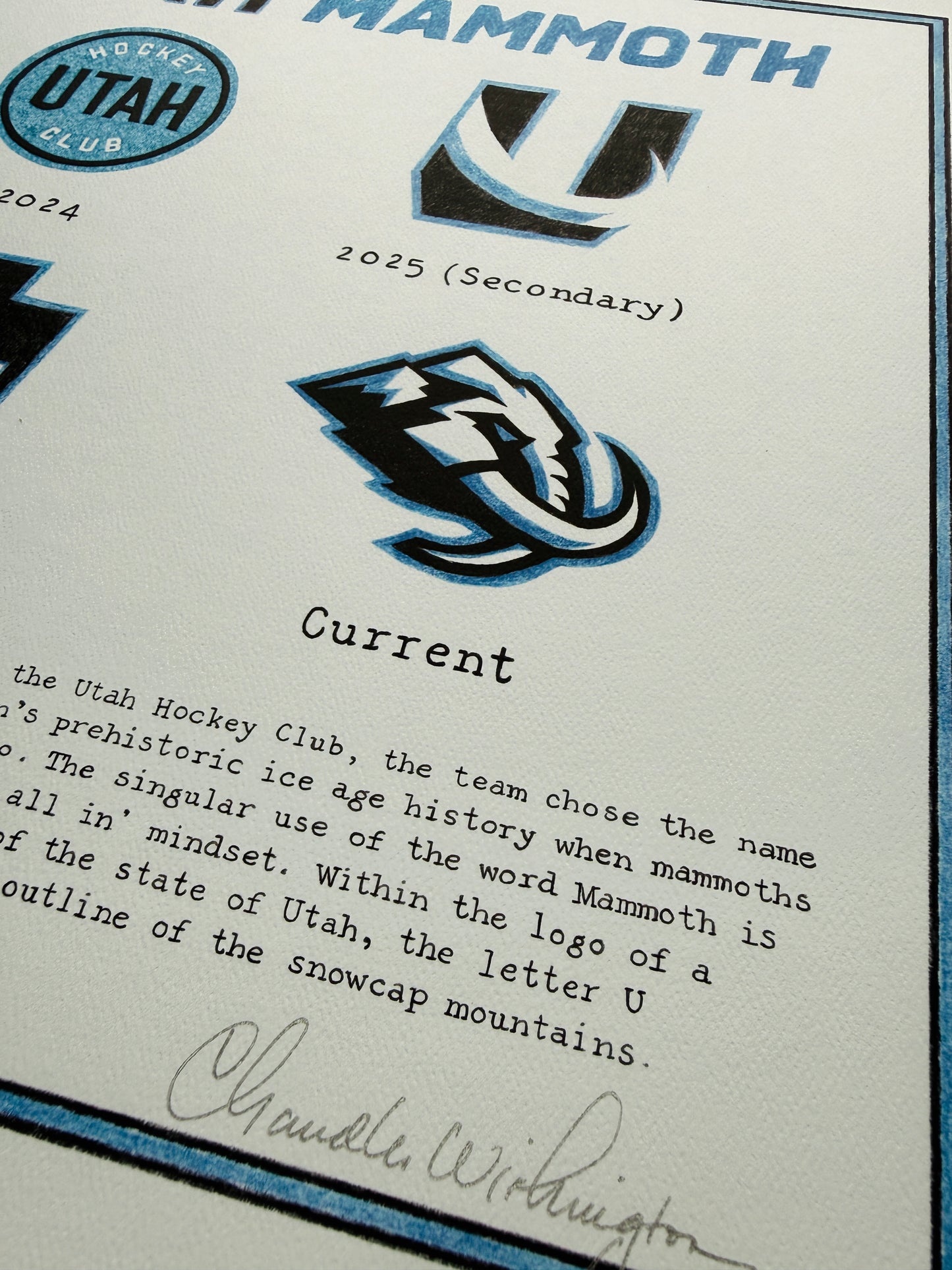 The Logo Evolution of the Utah Mammoth