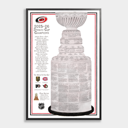 Lord Stanley's Cup - Carolina Hurricanes 2026 Fan Edition (24x36 Artwork Print)